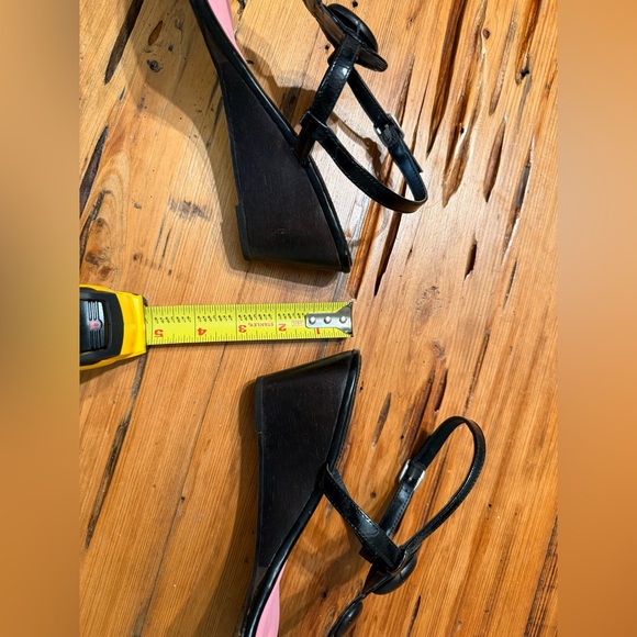 White House Black Market Sandals with Wood Bead Accents - Picture 3 of 4